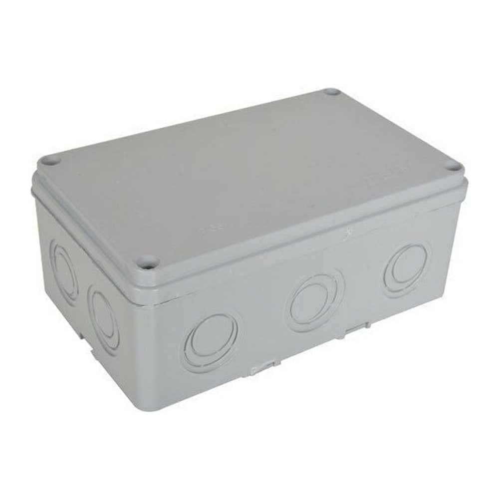Sıva Üstü Termoplastik Buat 110x180x77 mm 10 Çıkışlı Gri