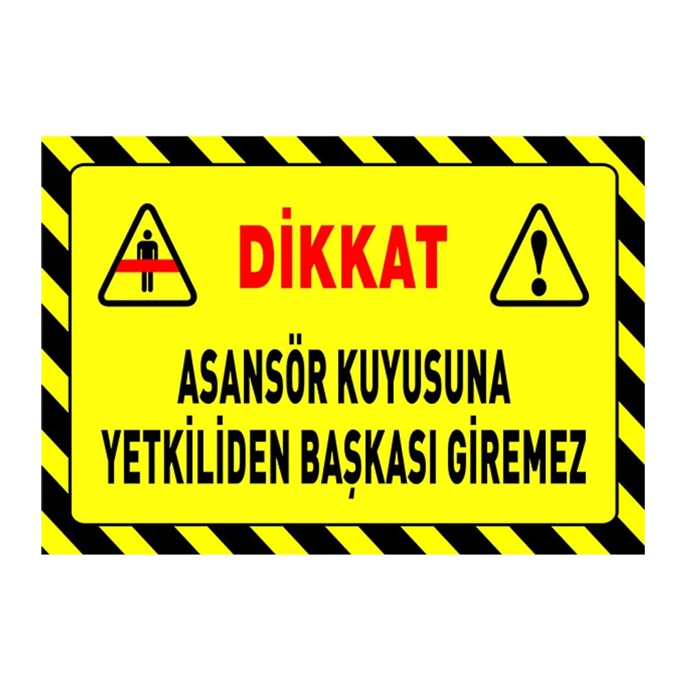 Asansör İkaz Etiketleri